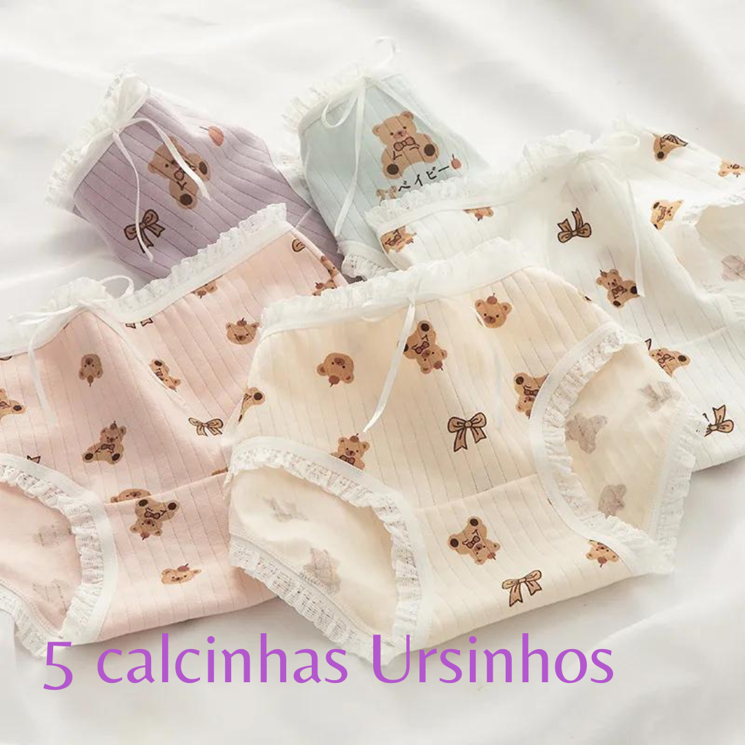 Calcinhas Lili - kits com 5 ou 10 peças