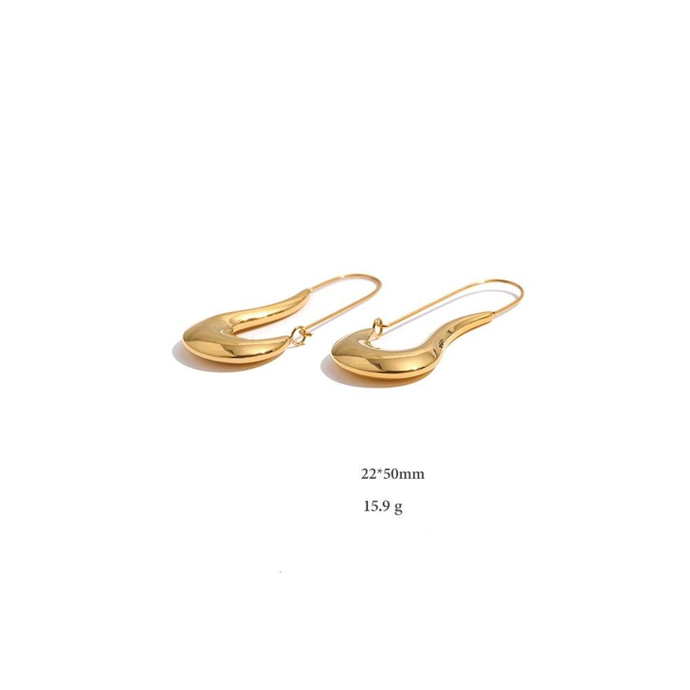 Brinco Sax - Aço Inoxidável Banhado a Ouro 18k