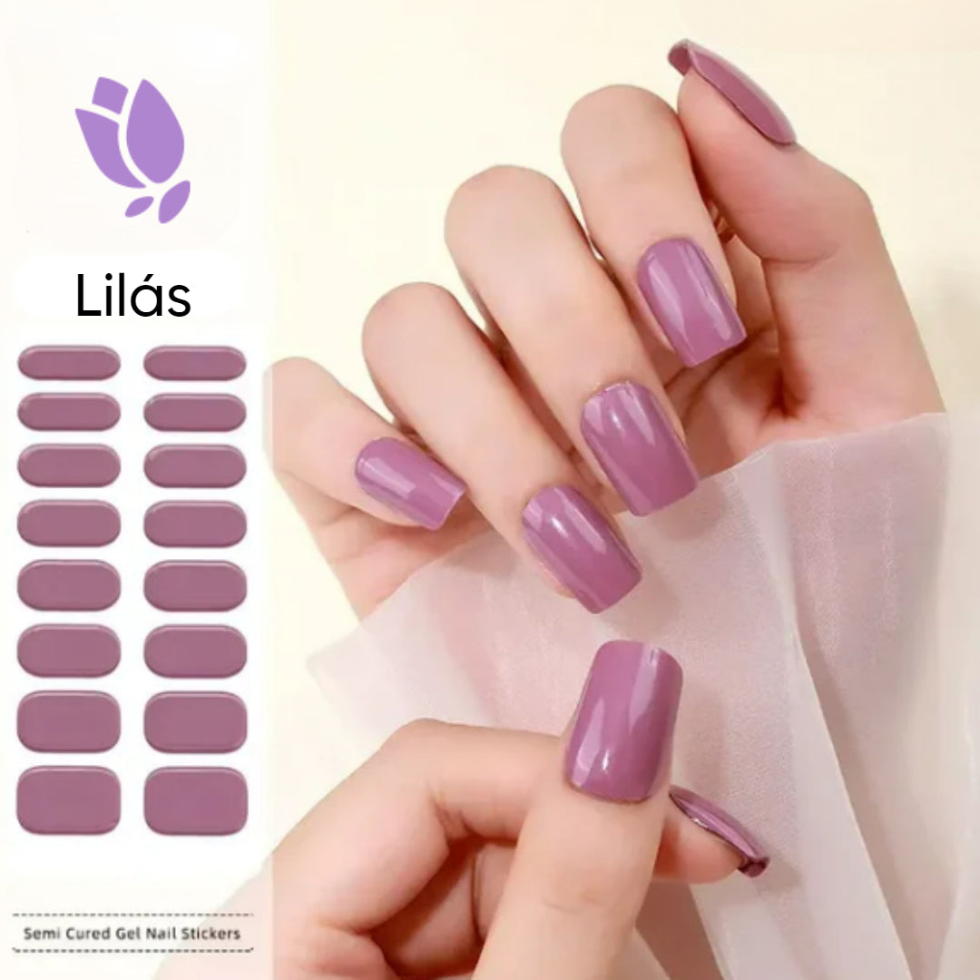 Unhas em Gel Adesivos - 20 Adesivos - Acompanha LED UV