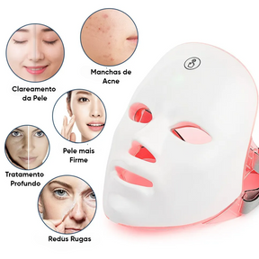 Máscara Facial LED com Terapia Photon