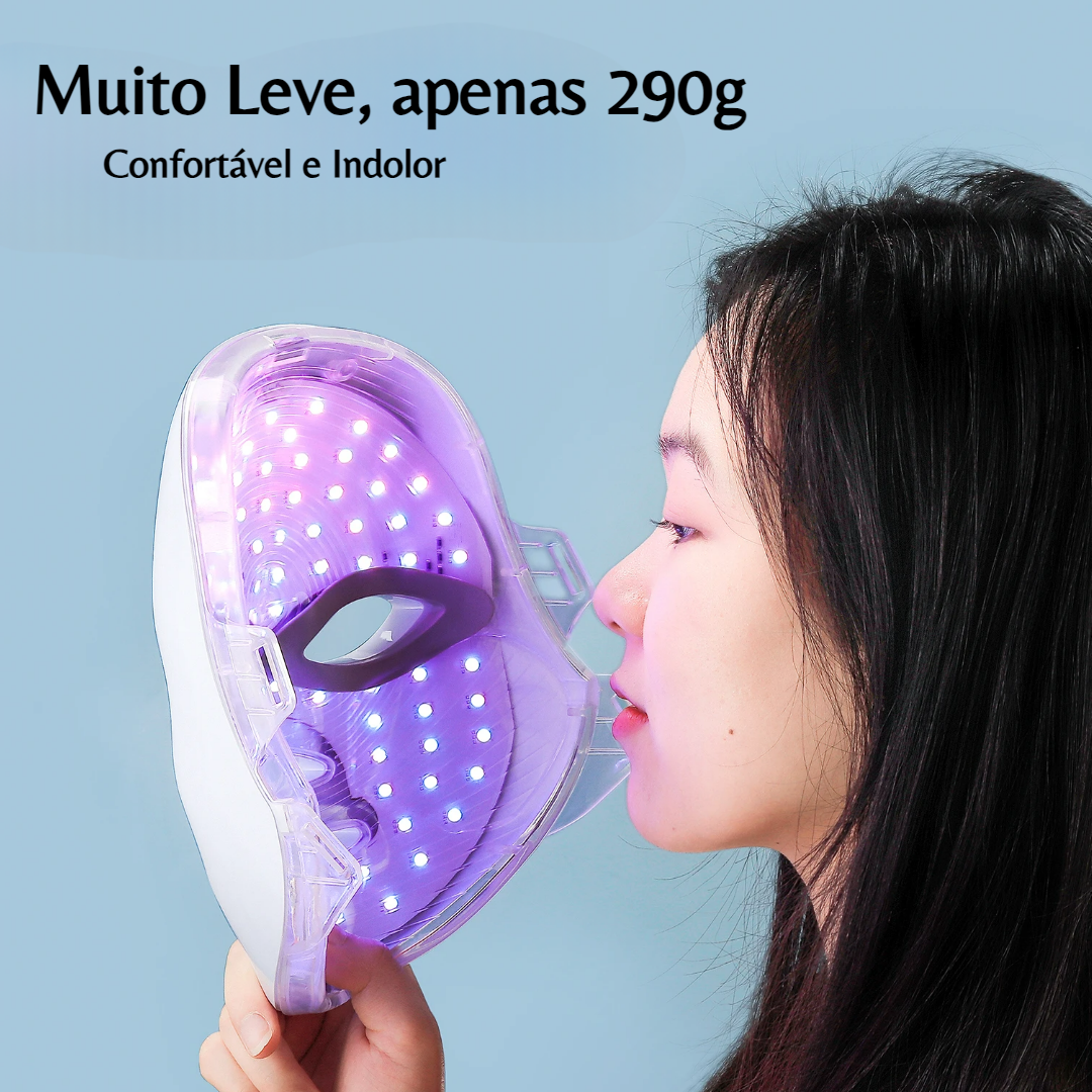 Máscara Facial LED com Terapia Photon