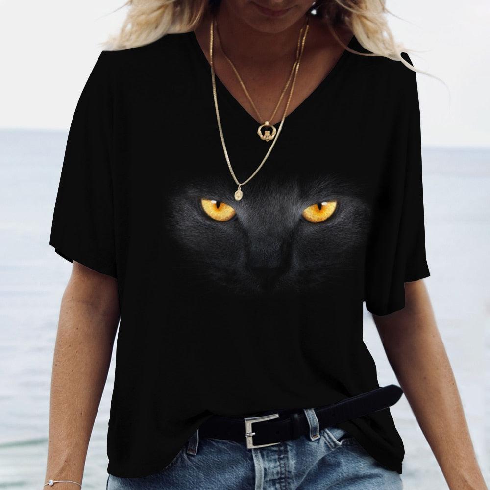 Camiseta Gatos - T Shirt