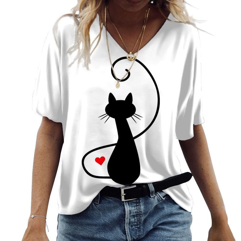 Camiseta Gatos - T Shirt