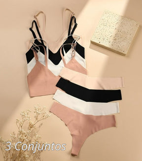 Conjunto Samara - Top e Fio sem costura